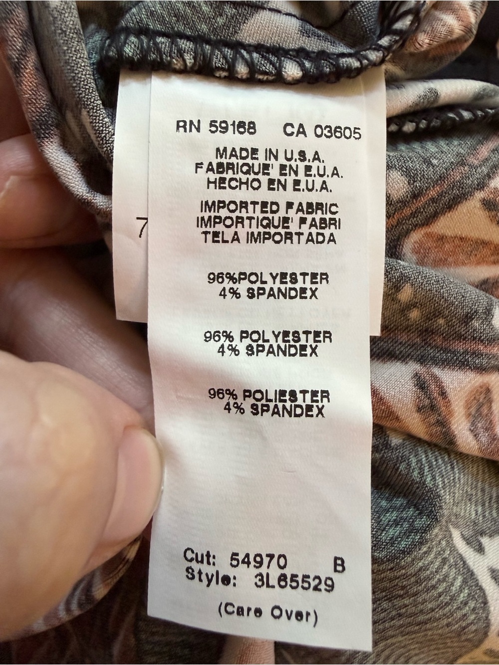 Karen Kane Geometric Print Fit & Flare Dress Size Medium Made in USA - Picture 4 of 4